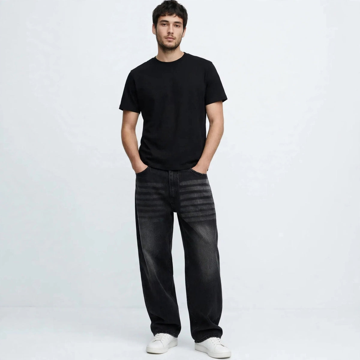 Black wash baggy premium quality